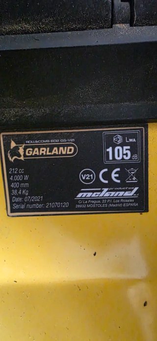 Barredora Garland Roll&Comb 602QG-V21