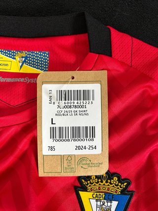 Camiseta Portero Cádiz Macron Roja