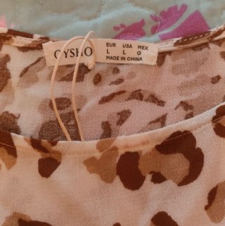 Vestido largo estampado animal print