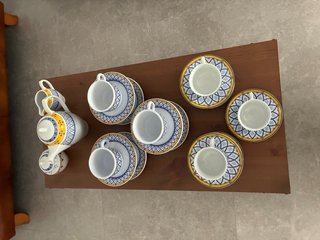 Juego de café de porcelana