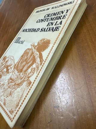 Libro: Crimen y costumbre en la sociedad salvaje