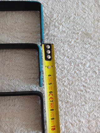 Soportes Dobles Cortina Metal Negro/Teal