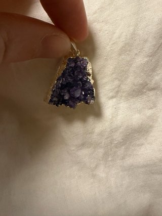Colgante Drusa Amatista Plata