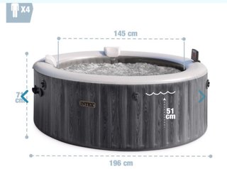 Spa Hinchable Intex PureSpa Greywood