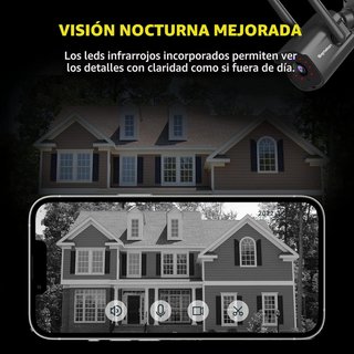 2 Cámaras Exteriores WiFi HD Septekon