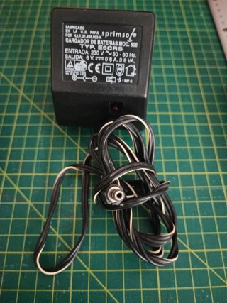 Cargador Batería Sprimsol 6V 0.6A