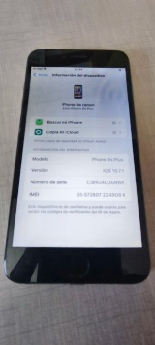 iPhone 6s Plus 64GB Plata/Gris Espacial