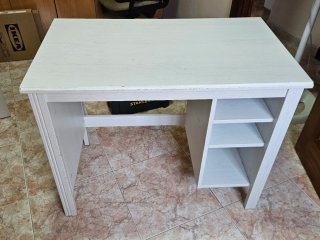 Escritorio blanco madera 90x52