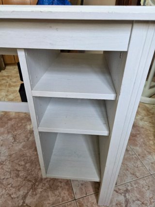 Escritorio blanco madera 90x52