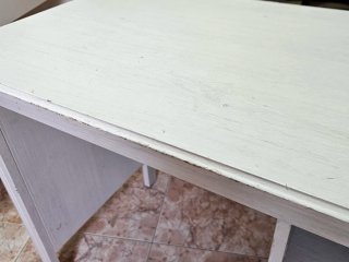 Escritorio blanco madera 90x52