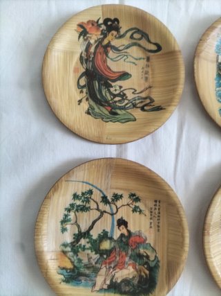 Vajilla antigua platitos pan vintage plato chino