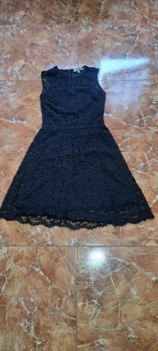 Vestido Negro Encaje Morgan