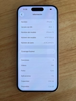 iPhone 15 256GB Rosa no coge señal