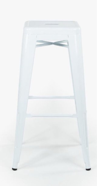 Taburete Metálico Blanco