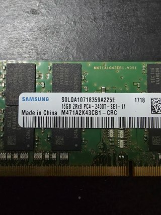 Memoria RAM  16GB DDR4 SODIMM Samsung