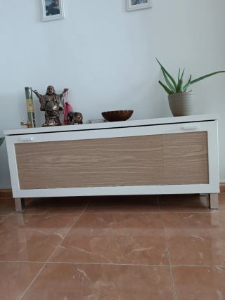 Conjunto 2 Muebles Aparadores Madera y metal