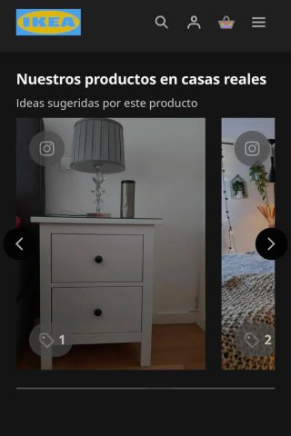 2 Mesitas Noche IKEA HEMNES Blancas