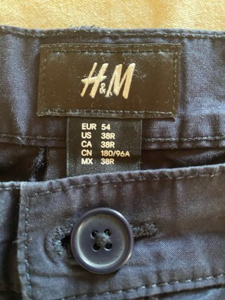 Pantalón corto H&M azul hombre talla 54