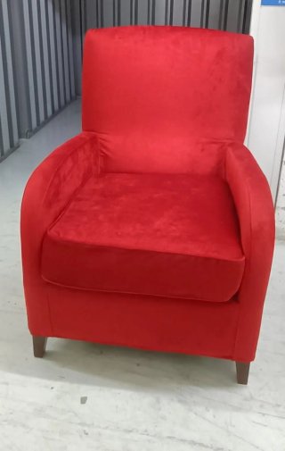Sillón tapizado rojo — Maisons du Monde