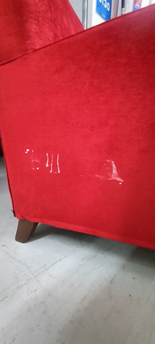 Sillón tapizado rojo — Maisons du Monde