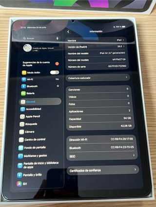 iPad Air 4ª Gen 10.9 64GB Space Gray