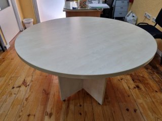 Mesa redonda de madera 120 cm