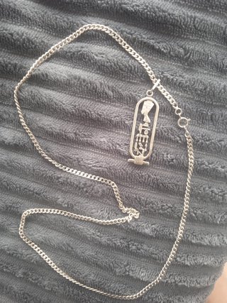 Collar Plata Colgante Egipcio Nefertiti