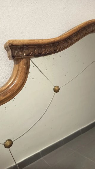 Espejo antiguo madera y cristal
