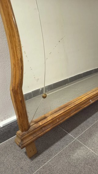 Espejo antiguo madera y cristal