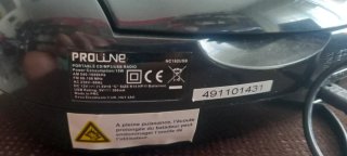 Radio CD MP3 Portátil PROLINE Negra