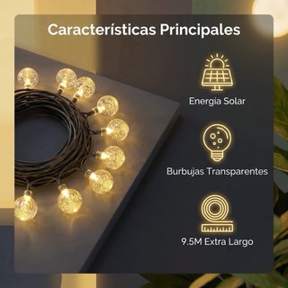 Luces jardín exterior Solares