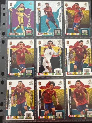 Lote 9 Cromos Adrenalyn XL España Eurocopa 2012