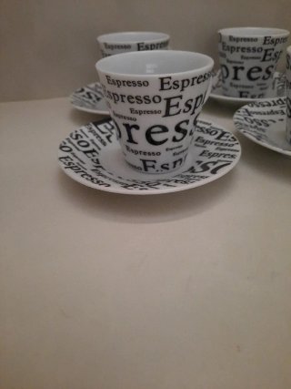 Juego 6 tazas de café Espresso