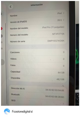 Ipad pro 11" 64gb del 2019 + Smart folio