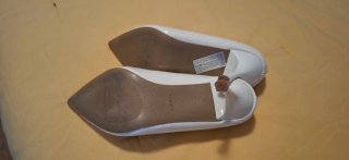 Décolleté beige tacco alto