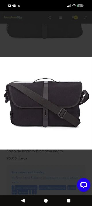 Bolso de hombro Brompton