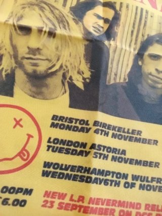Borsa Nirvana 1991 UK Tour