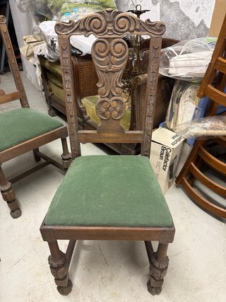 Juego de 2 sillas rústicas de madera