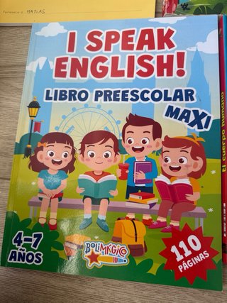 Libros rubio , ingles y sopa letras para niños