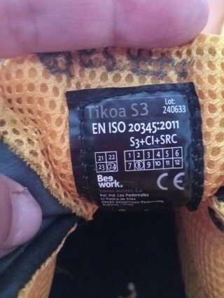 Botas seguridad Bee Work Talla 39 Negras/Amarillas