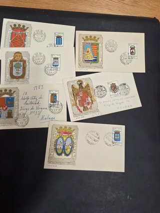 Colección  de 36 sobres primer dia.