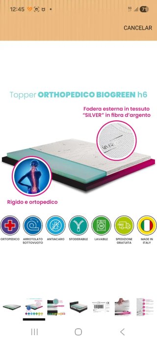 Topper para colchón firmeza extra