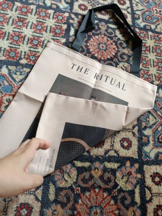 Borsa The Ritual Beige Multicolore