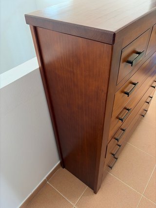 Cómoda Marrón Madera Pino