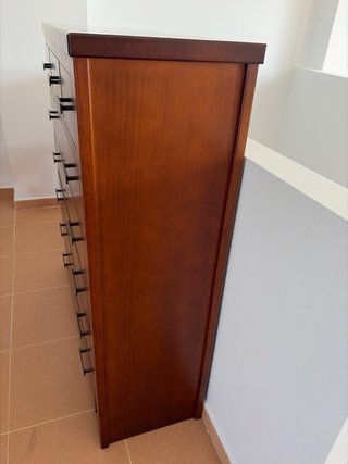 Cómoda Marrón Madera Pino