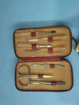 Set rasoi da barbiere vintage anni '50/'60