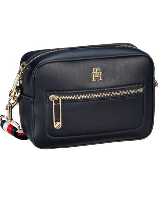 Bolso bandolera Tommy Hilfiger negro y dorado