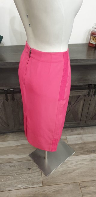 Gonna Yves Saint Laurent Seta Fucsia Vintage