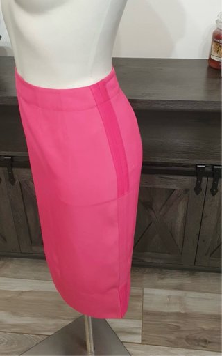 Gonna Yves Saint Laurent Seta Fucsia Vintage