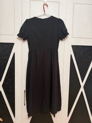 Vestido negro con encaje